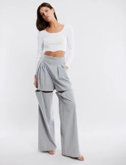 BCBGMAXAZRIA Laverne Oversized Trouser 14 BCBGMAXAZRIA Laverne Oversized Trouser -Deals BCBGMAXAZRIA Store 1.30 B ADP20330 050 1
