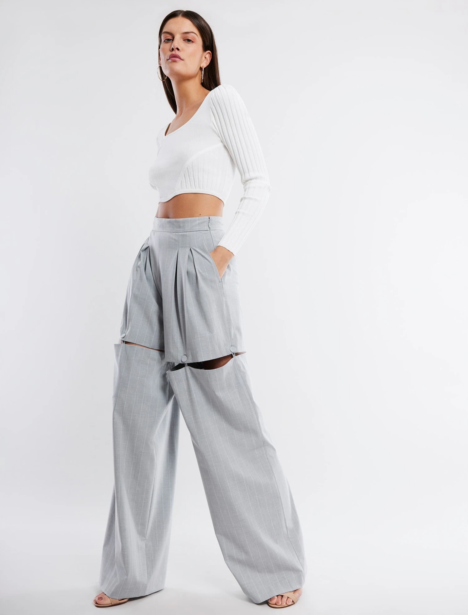 BCBGMAXAZRIA Laverne Oversized Trouser 1 BCBGMAXAZRIA Laverne Oversized Trouser