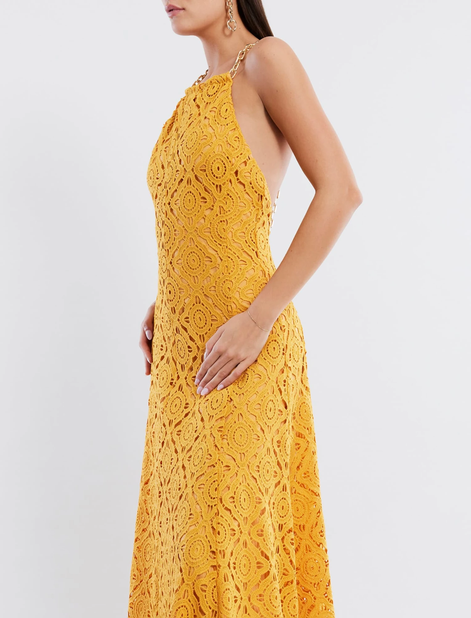 BCBGMAXAZRIA Miel Halter Dress 3 BCBGMAXAZRIA Miel Halter Dress - Image 3