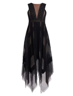 BCBGMAXAZRIA Andi Handkerchief Dress -Deals BCBGMAXAZRIA Store 1.30 D MT02D19E BLK 7