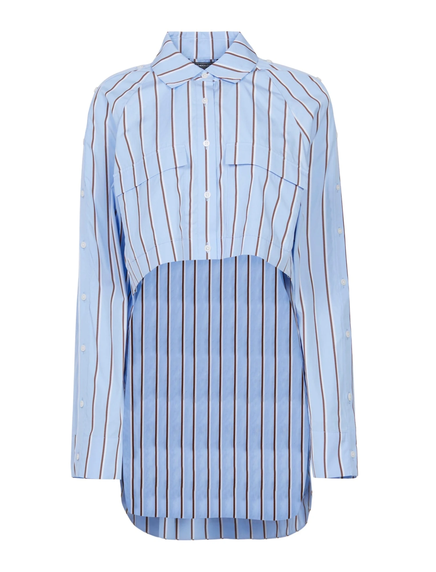 BCBGMAXAZRIA Bianca Asymmetrical Button-Down Shirt 6 BCBGMAXAZRIA Bianca Asymmetrical Button-Down Shirt - Image 6