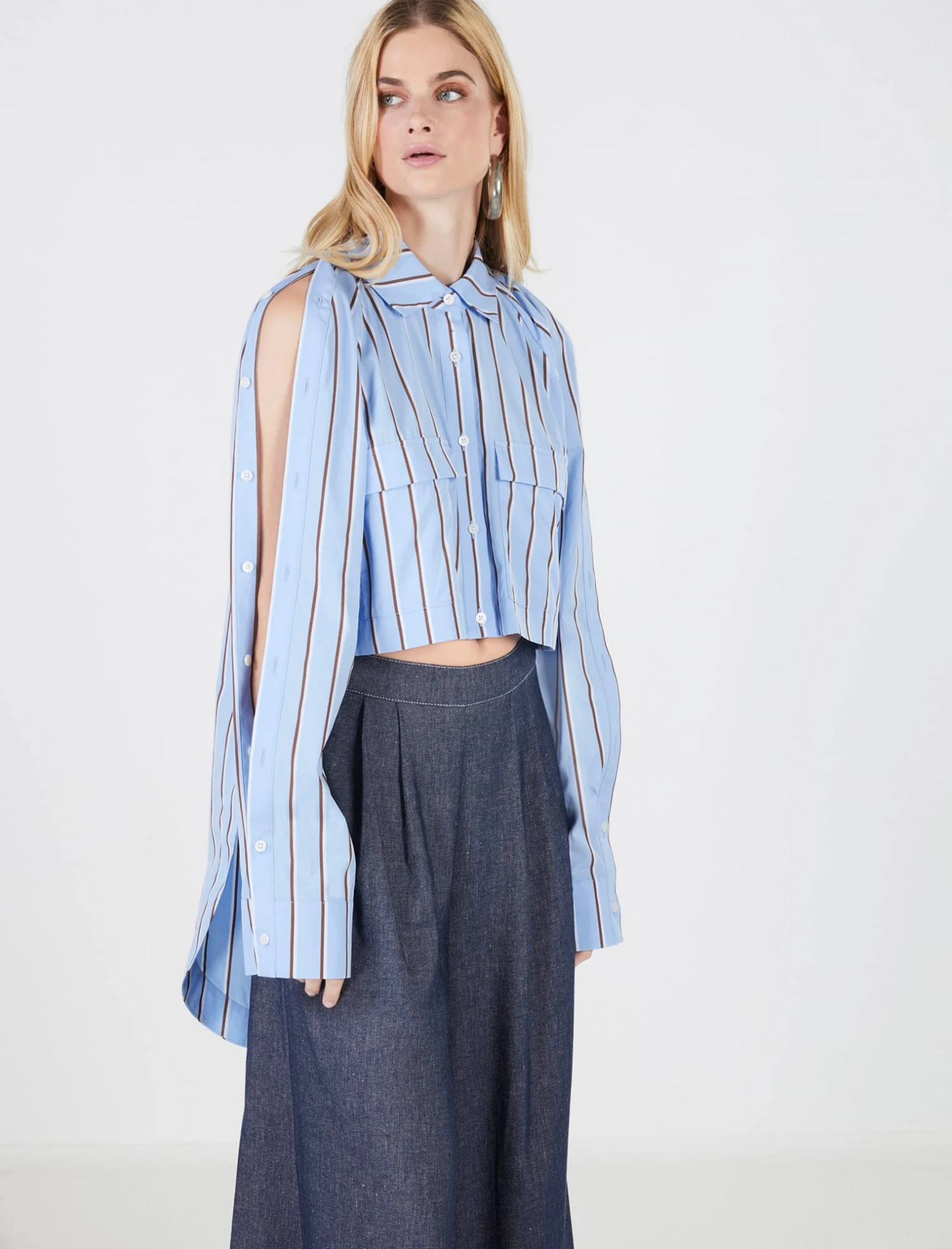 BCBGMAXAZRIA Bianca Asymmetrical Button-Down Shirt 2 BCBGMAXAZRIA Bianca Asymmetrical Button-Down Shirt - Image 2