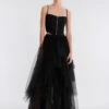 BCBGMAXAZRIA Layered Ruffle Tulle Skirt