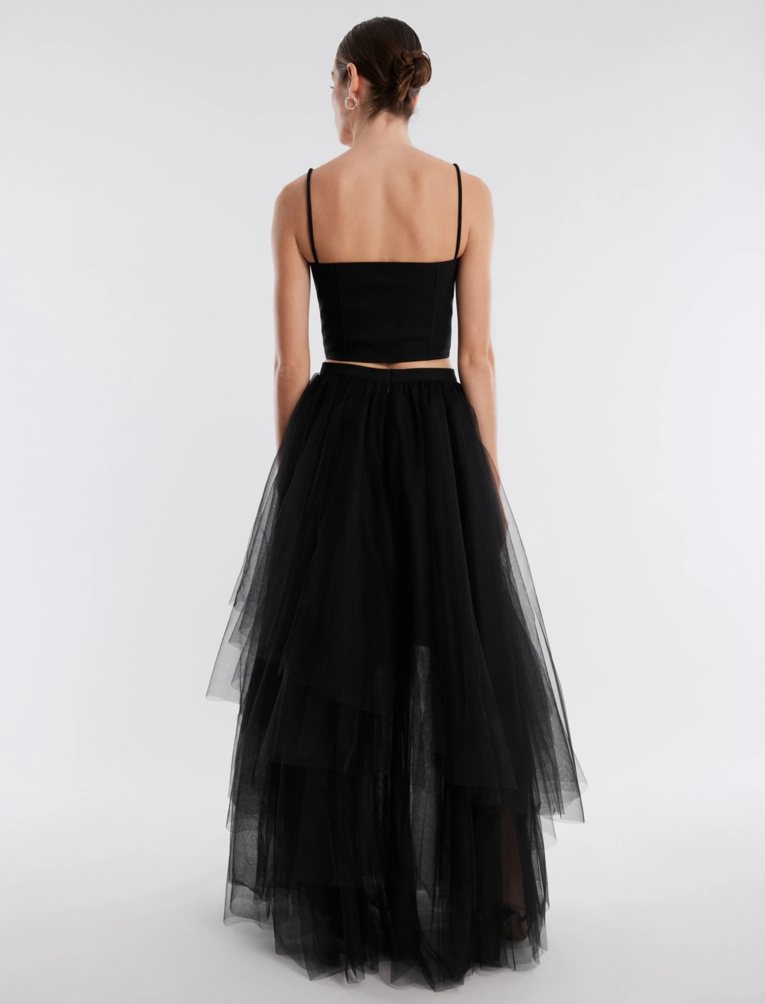 BCBGMAXAZRIA Layered Ruffle Tulle Skirt 4 BCBGMAXAZRIA Layered Ruffle Tulle Skirt - Image 4