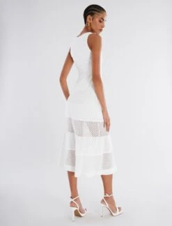 BCBGMAXAZRIA Adrienne V-Neck Fit-And-Flare Dress -Deals BCBGMAXAZRIA Store 2.28 D 2XX1S04E GAR 4