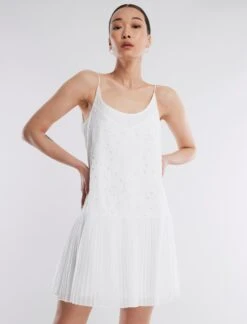 BCBGMAXAZRIA Guthrie Eyelet Dress