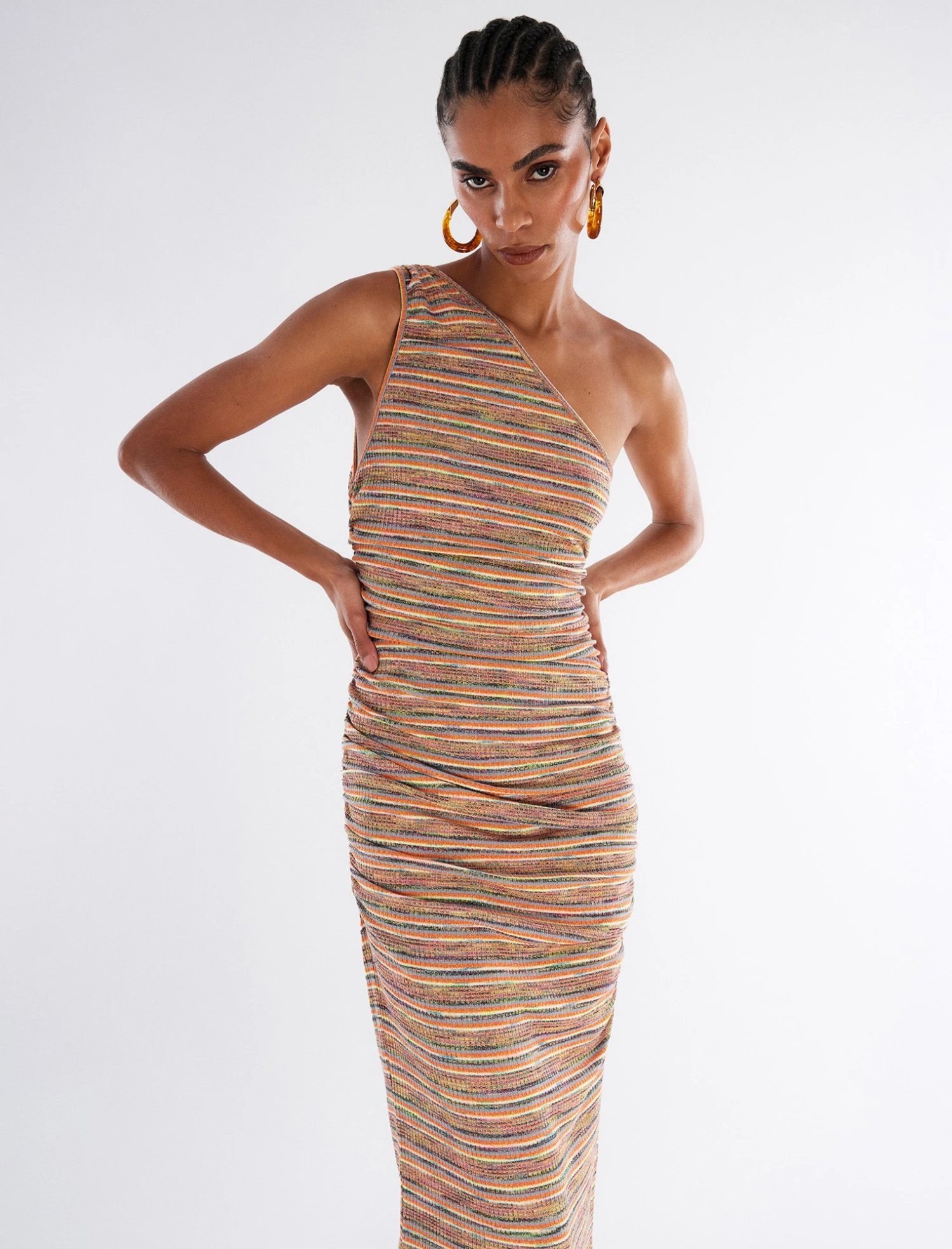 BCBGMAXAZRIA Landry One Shoulder Dress 4 BCBGMAXAZRIA Landry One Shoulder Dress - Image 4