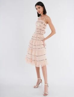 BCBGMAXAZRIA Mirielle Ruffle Dress