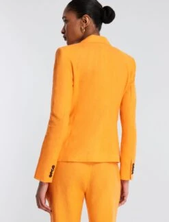 BCBGMAXAZRIA Hudson Linen Blazer 12 BCBGMAXAZRIA Hudson Linen Blazer -Deals BCBGMAXAZRIA Store 2.28 T 23SRJ205LI03 OC 4