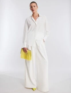 BCBGMAXAZRIA Silk Button-Up Top 12 BCBGMAXAZRIA Silk Button-Up Top -Deals BCBGMAXAZRIA Store 2.28 T 23SRT033SE01 WA 5