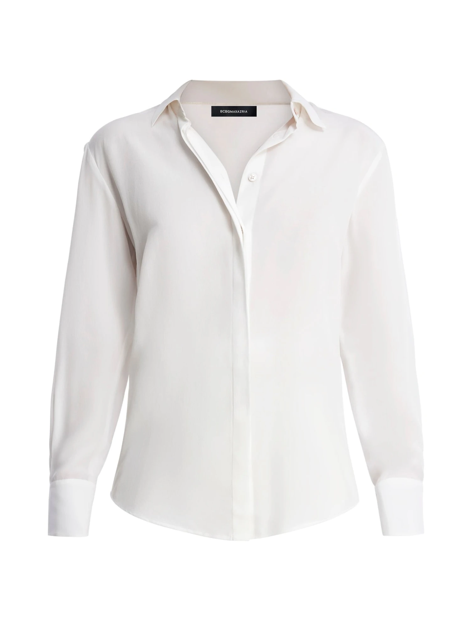 BCBGMAXAZRIA Silk Button-Up Top 7 BCBGMAXAZRIA Silk Button-Up Top - Image 7