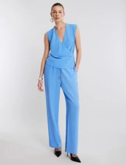 BCBGMAXAZRIA Corinne Plunging Silk Top -Deals BCBGMAXAZRIA Store 2.28 T 23SRT197SE01 BD 2