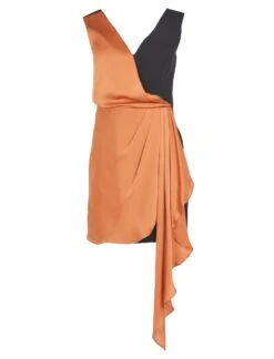 BCBGMAXAZRIA Josephine Colorblock Drape Mini Dress -Deals BCBGMAXAZRIA Store 3.30 MV01D26E SNN 0023