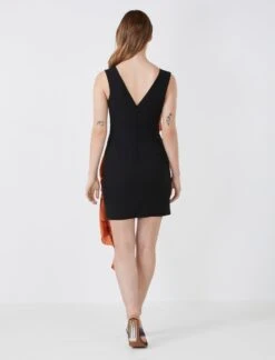 BCBGMAXAZRIA Josephine Colorblock Drape Mini Dress -Deals BCBGMAXAZRIA Store 3.30 DRESS MV01D26E SNN 0769