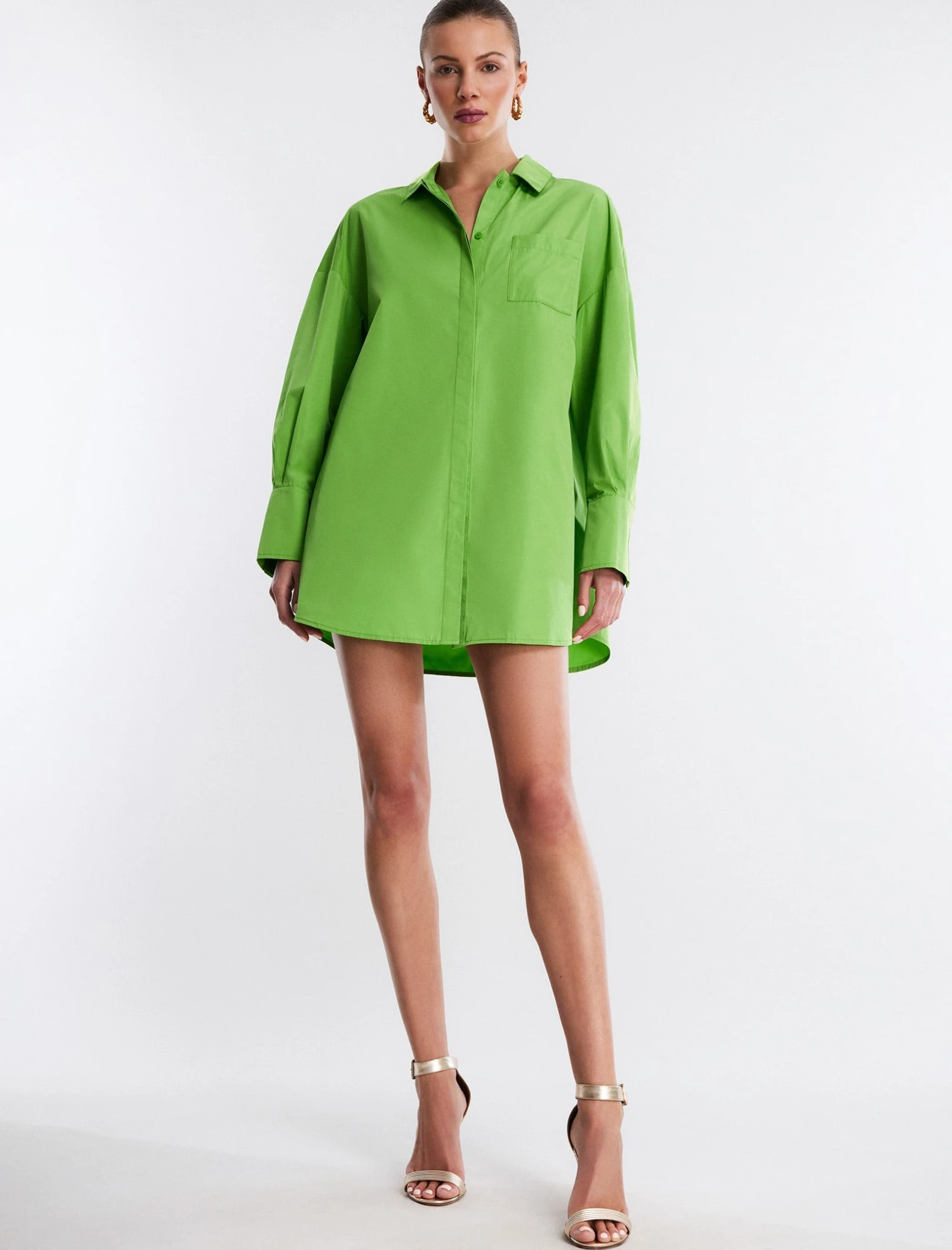 BCBGMAXAZRIA Collared Button-Up Top 2 BCBGMAXAZRIA Collared Button-Up Top - Image 2