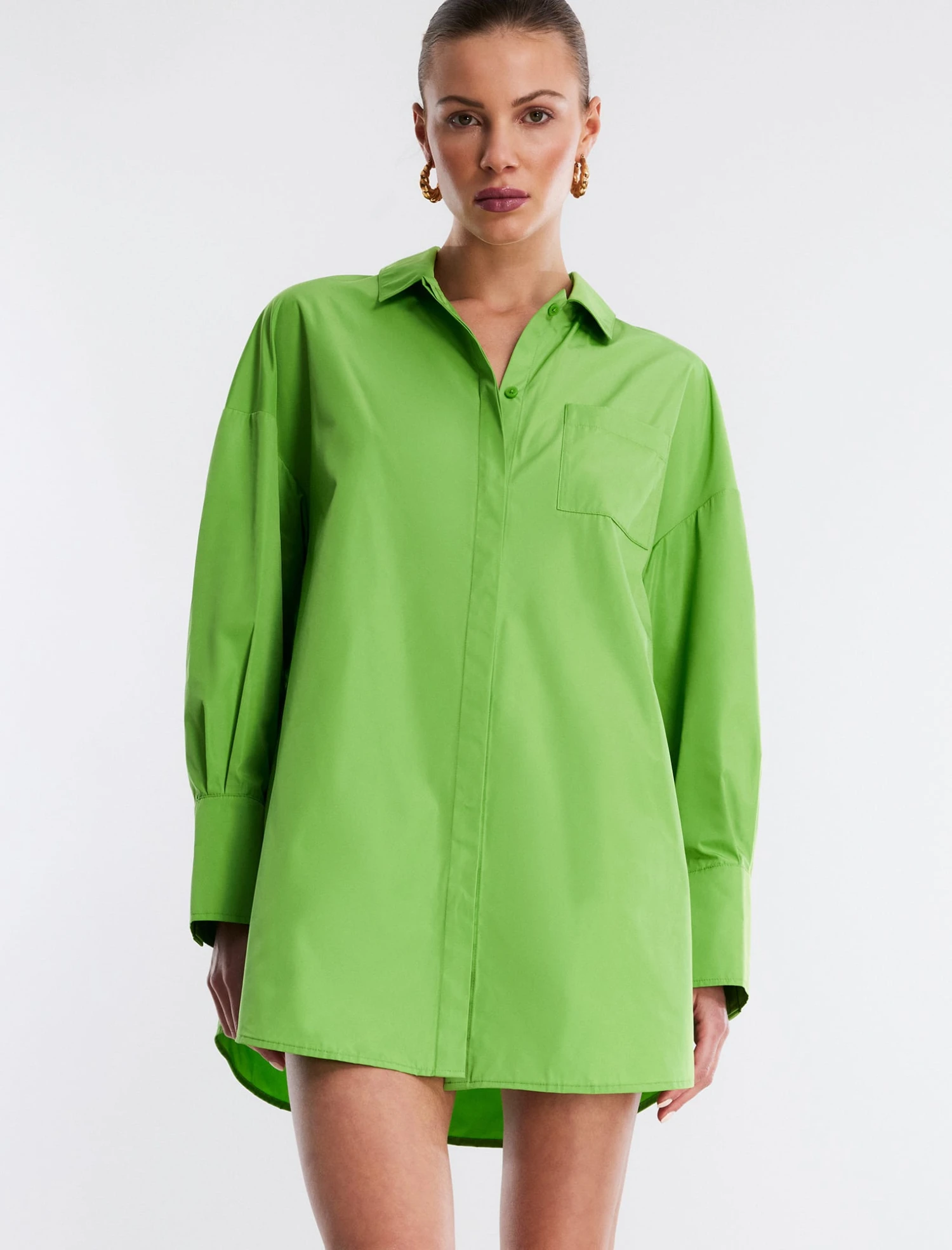 BCBGMAXAZRIA Collared Button-Up Top 5 BCBGMAXAZRIA Collared Button-Up Top - Image 5