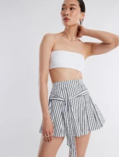 BCBGMAXAZRIA Meg Silky High-Waisted Short