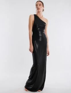 BCBGMAXAZRIA Rami One Shoulder Gown