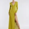 BCBGMAXAZRIA Apollo Long Sleeve Gown
