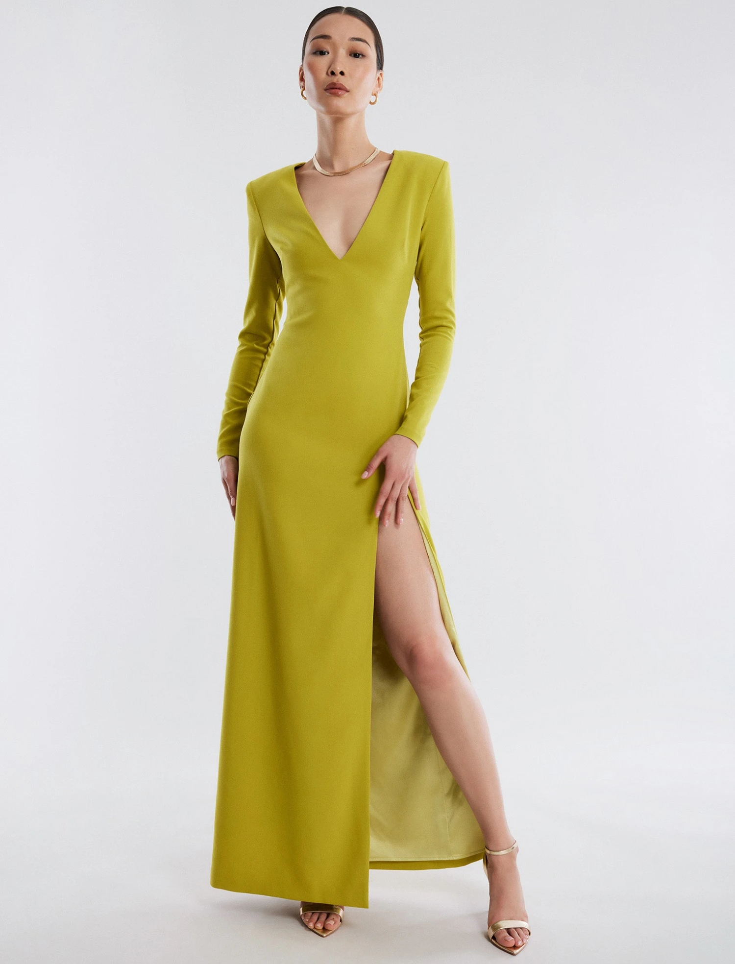 BCBGMAXAZRIA Apollo Long Sleeve Gown 1 BCBGMAXAZRIA Apollo Long Sleeve Gown
