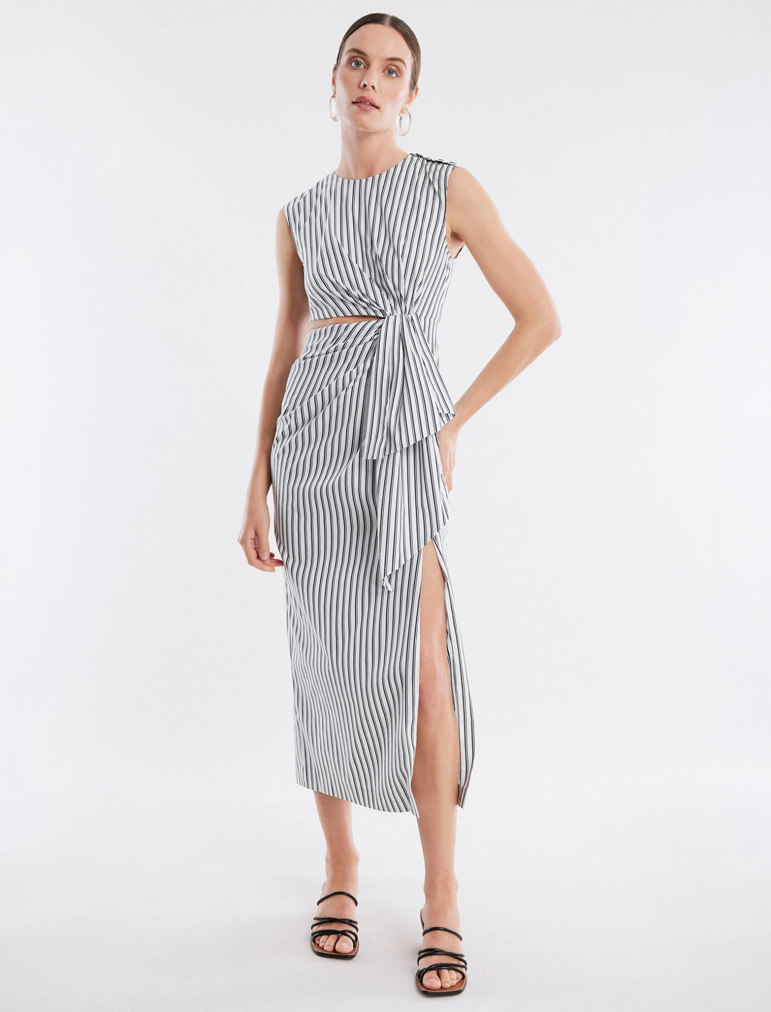BCBGMAXAZRIA Kira Silky Midi Dress 1 BCBGMAXAZRIA Kira Silky Midi Dress
