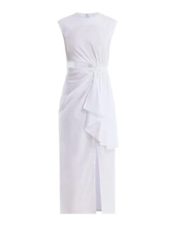 BCBGMAXAZRIA Kira Poplin Midi Dress -Deals BCBGMAXAZRIA Store 4.30 D AFX60516 100 8