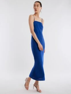 BCBGMAXAZRIA Bea Satin Midi Dress -Deals BCBGMAXAZRIA Store 4.30 D GAS60531 425 3