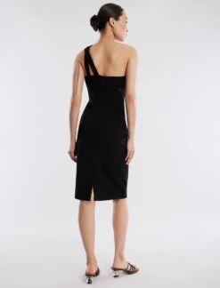 BCBGMAXAZRIA Jordyn One Shoulder Dress -Deals BCBGMAXAZRIA Store 4.30 D MX03D02E BLK 4