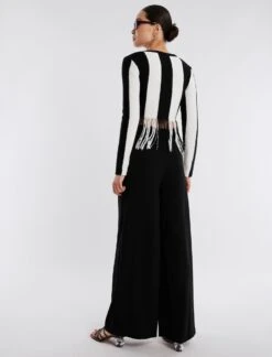 BCBGMAXAZRIA Nico Fringe Crop Top -Deals BCBGMAXAZRIA Store 4.30 T XXX50544 969 4