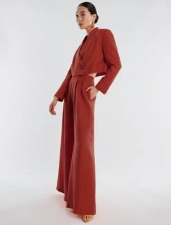 BCBGMAXAZRIA Knox Linen Crop Jacket -Deals BCBGMAXAZRIA Store 430 T AFH40494 931 3 v2 CustomFormat 0