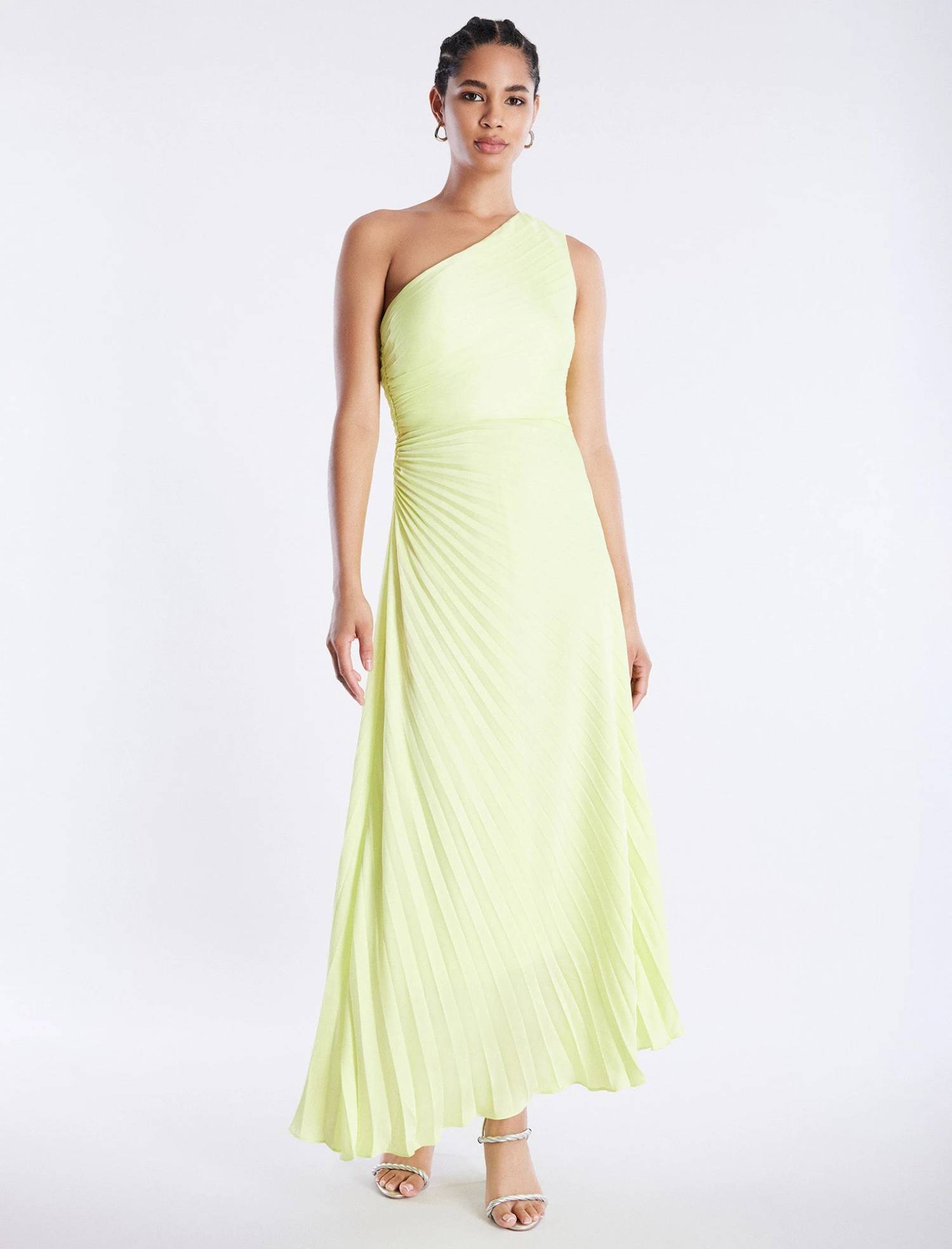 BCBGMAXAZRIA Acacia One Shoulder Satin Gown 5 BCBGMAXAZRIA Acacia One Shoulder Satin Gown - Image 5