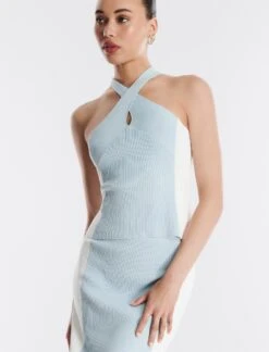 BCBGMAXAZRIA Jett Crossover Halter Top -Deals BCBGMAXAZRIA Store 5.30 T 2XX3S08E HBE 6