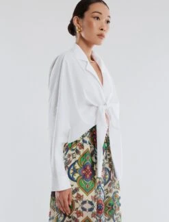 BCBGMAXAZRIA Draped Tie Front Top -Deals BCBGMAXAZRIA Store 530 T AGP10563 111 3