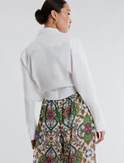 BCBGMAXAZRIA Draped Tie Front Top -Deals BCBGMAXAZRIA Store 530 T AGP10563 111 4