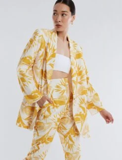 BCBGMAXAZRIA Paige Taffeta Blazer