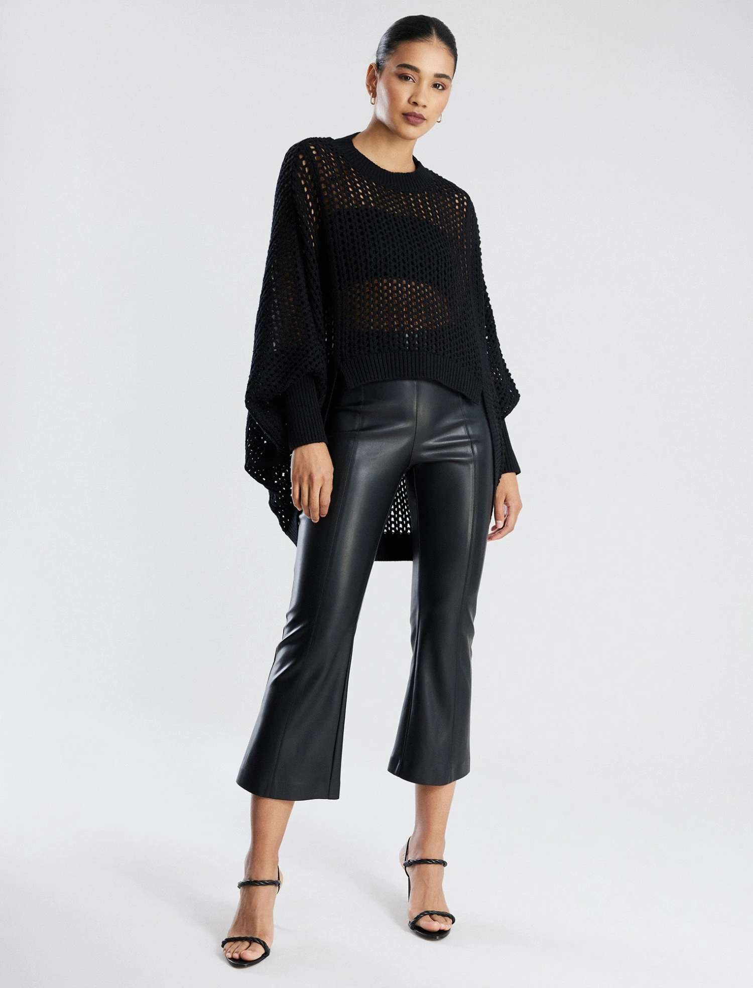 BCBGMAXAZRIA Faux Leather Crop Pant 1 BCBGMAXAZRIA Faux Leather Crop Pant