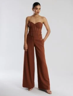 BCBGMAXAZRIA Kezia Signature Wide-Leg Pant -Deals BCBGMAXAZRIA Store 7.30 B 2Y05B60E TTS 5