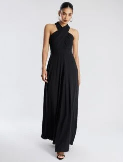 BCBGMAXAZRIA Garth Halter Jumpsuit -Deals BCBGMAXAZRIA Store 7.30 D 2Y05D39E BLK 5