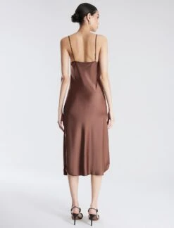 BCBGMAXAZRIA Jazlynn Midi Slip Dress -Deals BCBGMAXAZRIA Store 7.30 D 2Y06D01E CAR 4