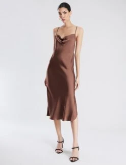 BCBGMAXAZRIA Jazlynn Midi Slip Dress -Deals BCBGMAXAZRIA Store 7.30 D 2Y06D01E CAR 5