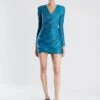 BCBGMAXAZRIA Amabel Long Sleeve Mini Dress