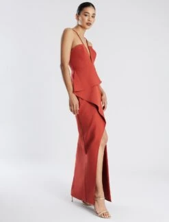 BCBGMAXAZRIA Daphne Peplum Gown 11 BCBGMAXAZRIA Daphne Peplum Gown -Deals BCBGMAXAZRIA Store 7.30 D MY05D10E R9C 3