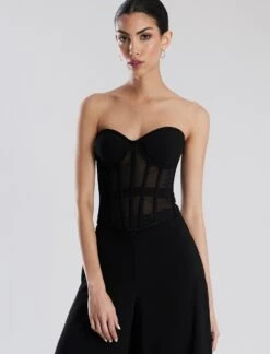 BCBGMAXAZRIA Strapless Bustier Top