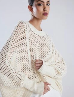 BCBGMAXAZRIA Open Knit High-Low Cocoon Sweater 11 BCBGMAXAZRIA Open Knit High-Low Cocoon Sweater -Deals BCBGMAXAZRIA Store 7.30 T 2YX5S38E SS3 3