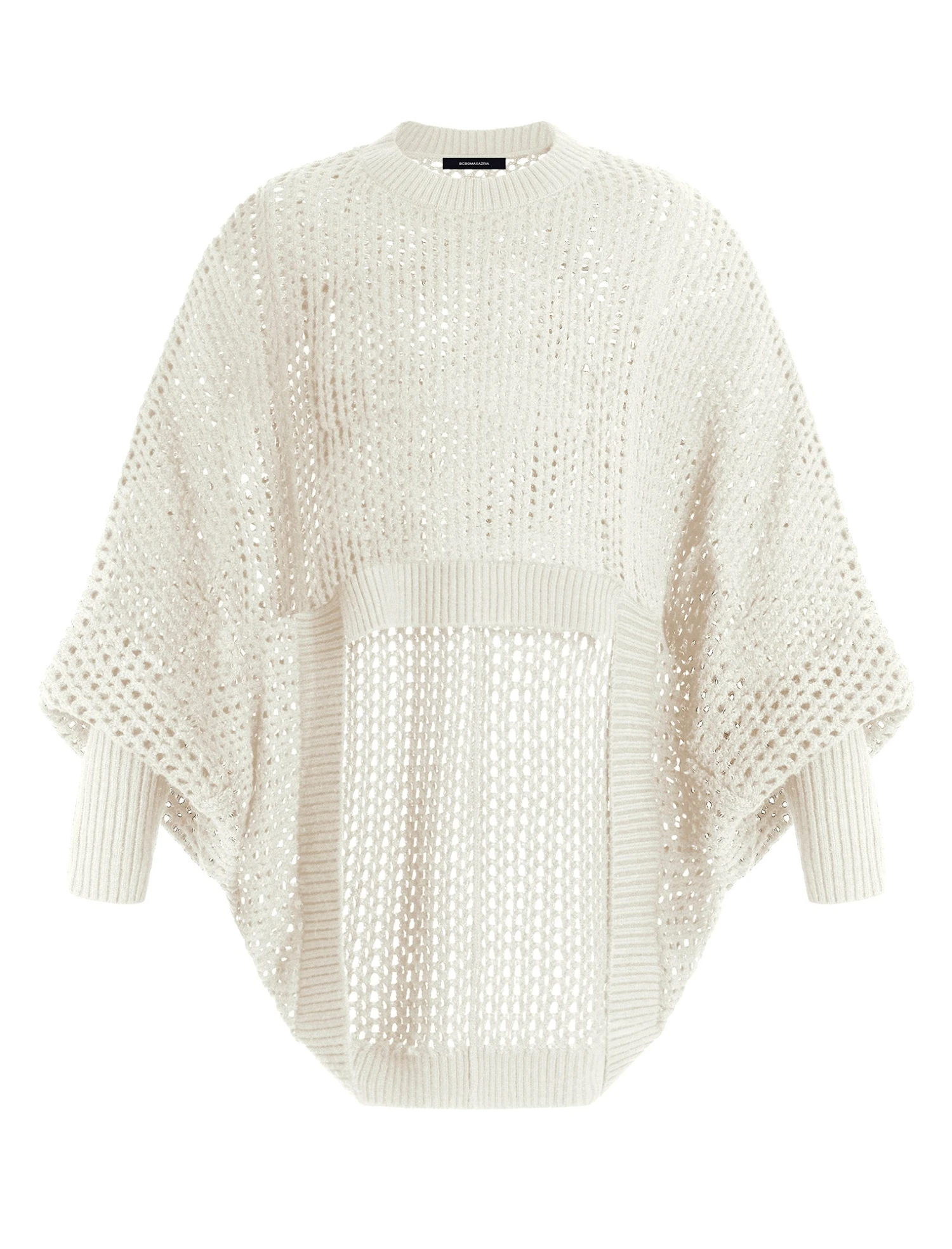BCBGMAXAZRIA Open Knit High-Low Cocoon Sweater 8 BCBGMAXAZRIA Open Knit High-Low Cocoon Sweater - Image 8
