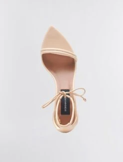 BCBGMAXAZRIA Dawn Bow Strap Sandal Heel -Deals BCBGMAXAZRIA Store MX1DAW27 5