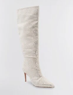 BCBGMAXAZRIA Toni Embellished Crystal Dress Boot